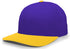 Pacific Headwear Pro-Wool Hook-And-Loop Adjustable Cap (705W), Color 'PurpleGold'